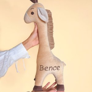 Zsiráf plüss dekor